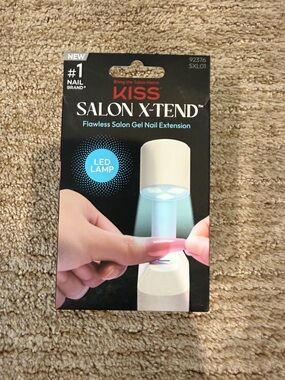 Kiss LED Nail Lamp Box in Black with Teal Accent